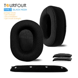 Premium Replacement Earpads - Enhanced Comfort Ear Cushion Covers and Headband Sleeves for Headphones (And typeC headband)