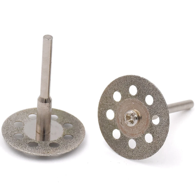Juego De 30 Ruedas De Corte De Diamante Para Dremel - 25mm, 20mm, 16mm (10 De Cada) + 6 Mandriles De 3mm, Para Cortar Vidrio, Cerámica, Gema