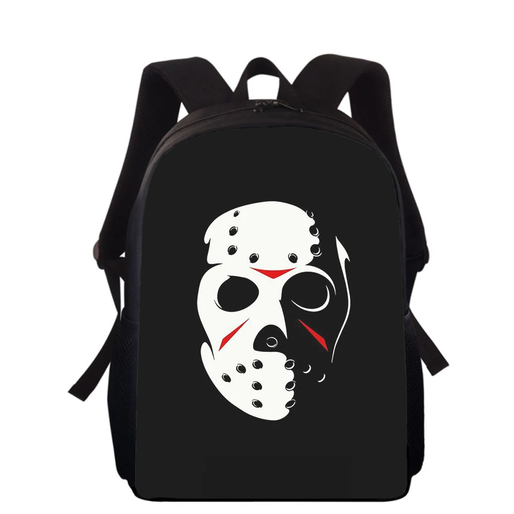 Jason Voorhees 15” 3D Print Kids Backpack Primary School Bags for Boys Girls Back Pack Students School Book Bags