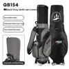 PGM Golf Telescopic Bag,Men and Women Hardshell Ball Bag,Portable Large Capacity Four-wheel Flat Push Golf Bag with Rain Cover 5
