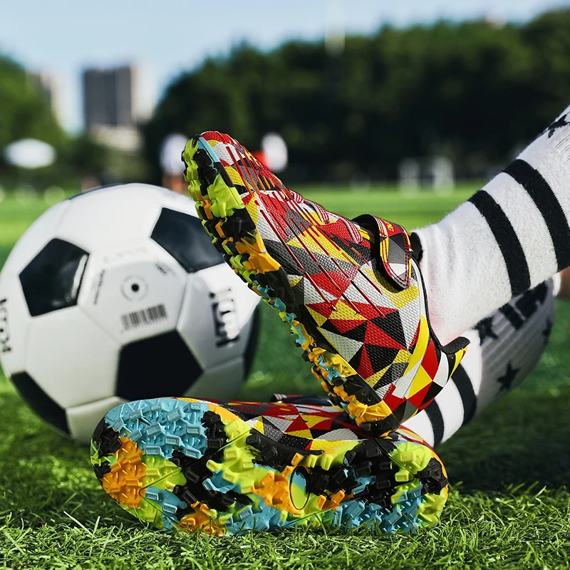 TF/AG Kids Soccer Shoes Professional Training Football Boots Boys Soccer Cleats Sneakers Children Turf Futsal Football Shoes
