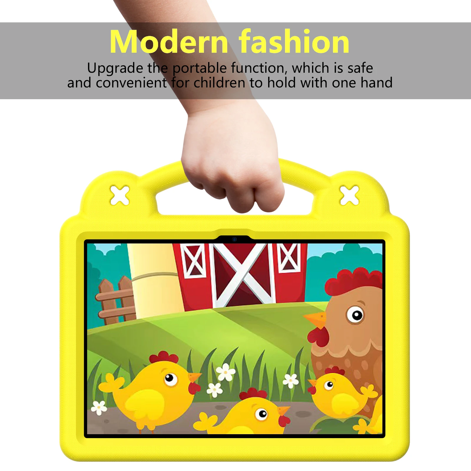 Cartoon EVA Tablet Case with Handle and Shoulder Strap