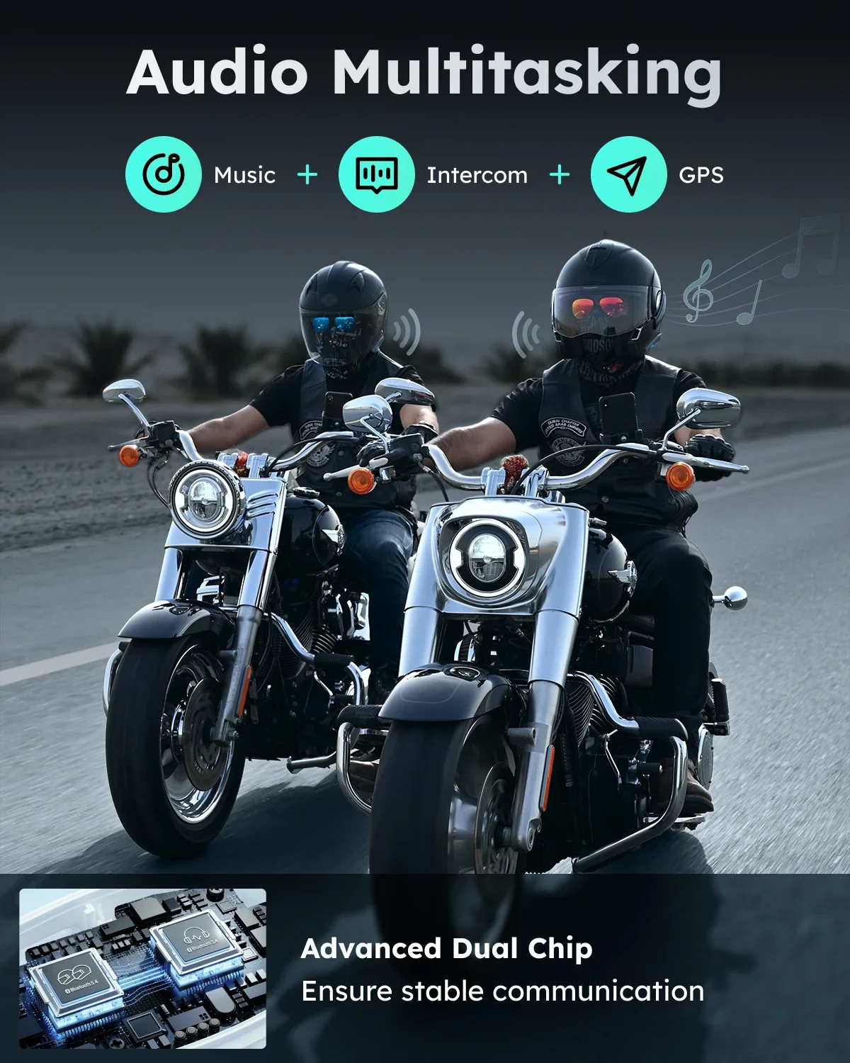 ASMAX Blue S1 Motorcycle Intercom Helmet Mesh Group Communication