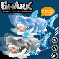 Electric Universal Shark Swing LED Music Walking Educational Funny Interactive Early Toys For Kids Car Birthday Children Gift 1