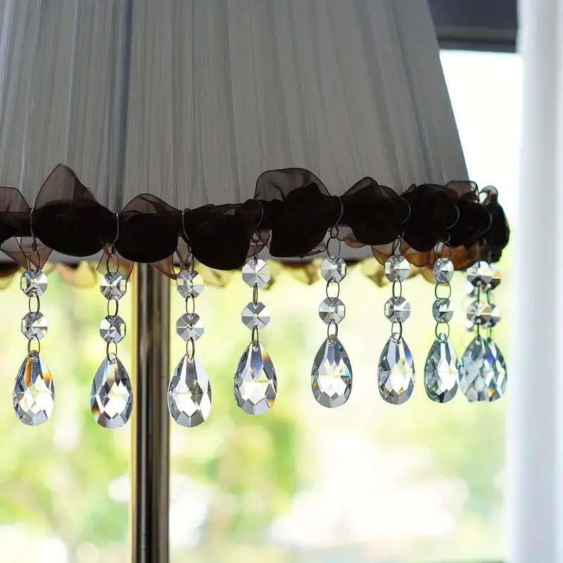 2Pcs Crystal Clear 38mm Chandelier Pendant Beads Chandelier Home Decor Rainbow Prism Sun Catcher Garden Wedding Room Decor