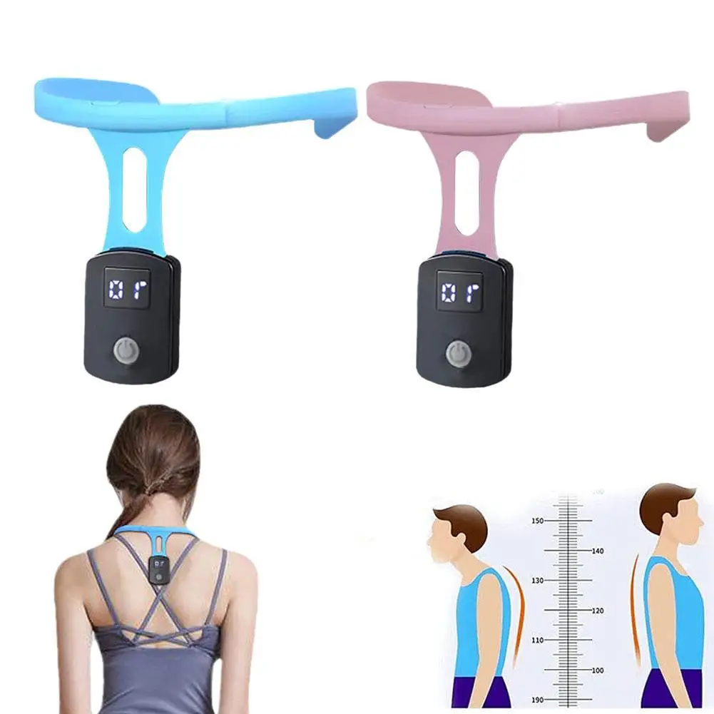 

Portable Ultrasonic Lymphatic Soothing Body Shaping Neck Instrument Hump Back Correction Belt Intelligent LCD Sitting Reminder