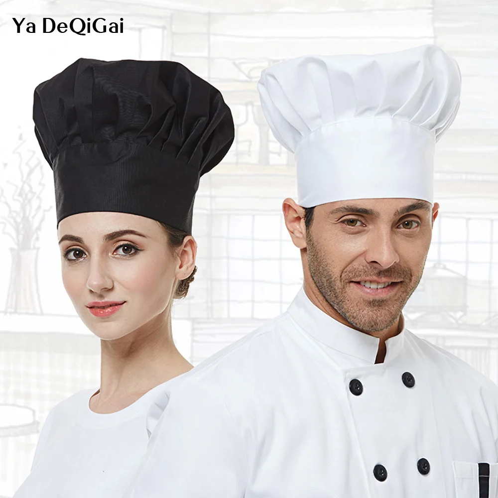Wholesale New Unisex Fold Cap Chef Hat Hat Chef Pant Coat High Chef