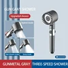 High Pressurized Filter Shower Head 3-mode Adjustable Spray with Massage Brush Rain Faucet Bathroom Accessories 3 High Pressurized Filter Shower Head 3-mode Adjustable Spray with Massage Brush Rain Faucet Bathroom Accessories 3