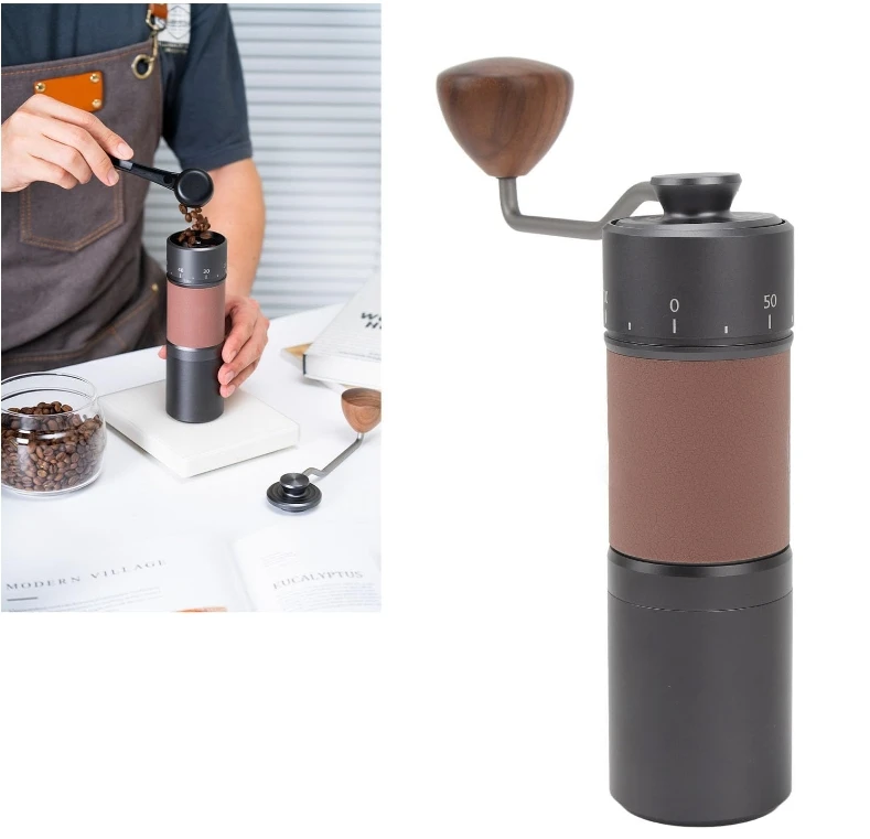 420 Mixer Grinding Core Adjustable Hand Espresso Coffee Burr Machine Stainless Steel Portable Travel Manual Coffee Grinder cheap manual meat grinder mini meat mincer machine for sale