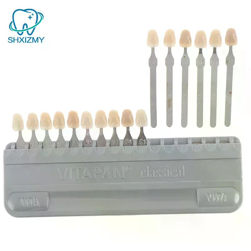Prodotti per lo sbiancamento dei dentiGuide Materiale dentale Vita 16 colori Modello di dente Piastra colorimetrica Design a forma di dente per dispositivo di bellezza - immagine 3