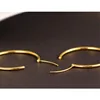 20mm-70mm Brass Gold Color Small to Big Large Circle Endless Loop Hoop Earrings For Women Girls Kids Simple Piercing Jewelry 5