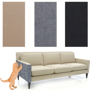 Cat Scratching Mat Self-Adhesive Trimmable Carpet Cat Scratching Post Carpet for Anti-scratching Sofa Furniture Protection 1