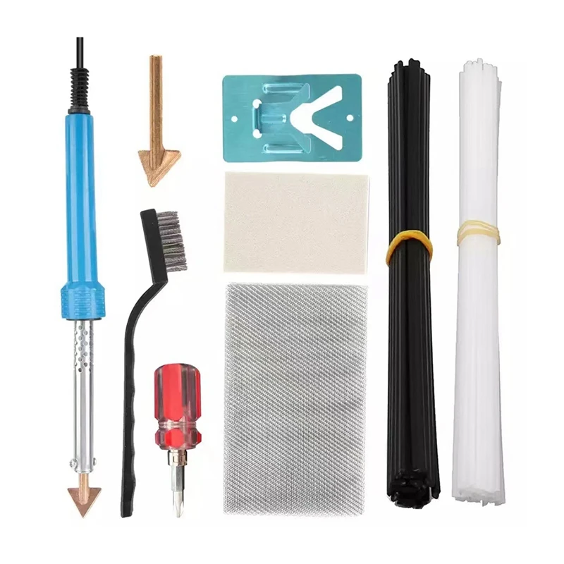 

80W Plastic Welding Kit 40 Rods For Car Bumper Repairs DIY Tool Wire Mesh,Dashboard,Kayak Bumper Welder Tools Easy To Use