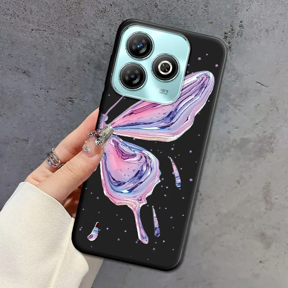 Cute Cartoon Butterfly Dustproof Soft Silicone TPU Phone Case and Back Cover