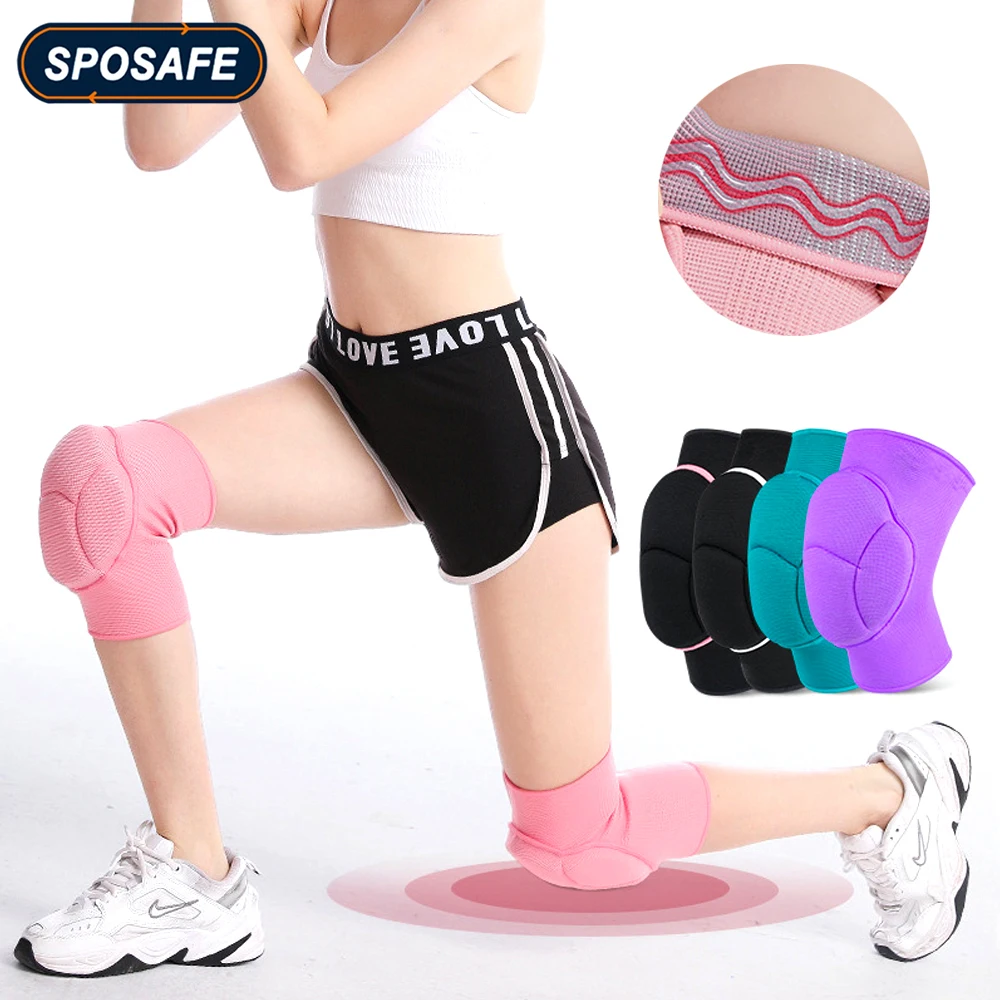 

Thick Sponge Collision Avoidance Sports Knee Pads Soft Non-Slip Knee Brace for Dance Wrestling Cycling Basketball Football