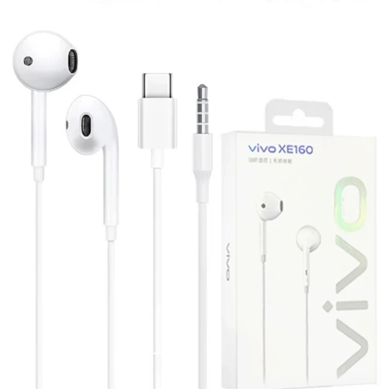 Original Vivo XE160 In-Ear Earphones With C Plug Wire