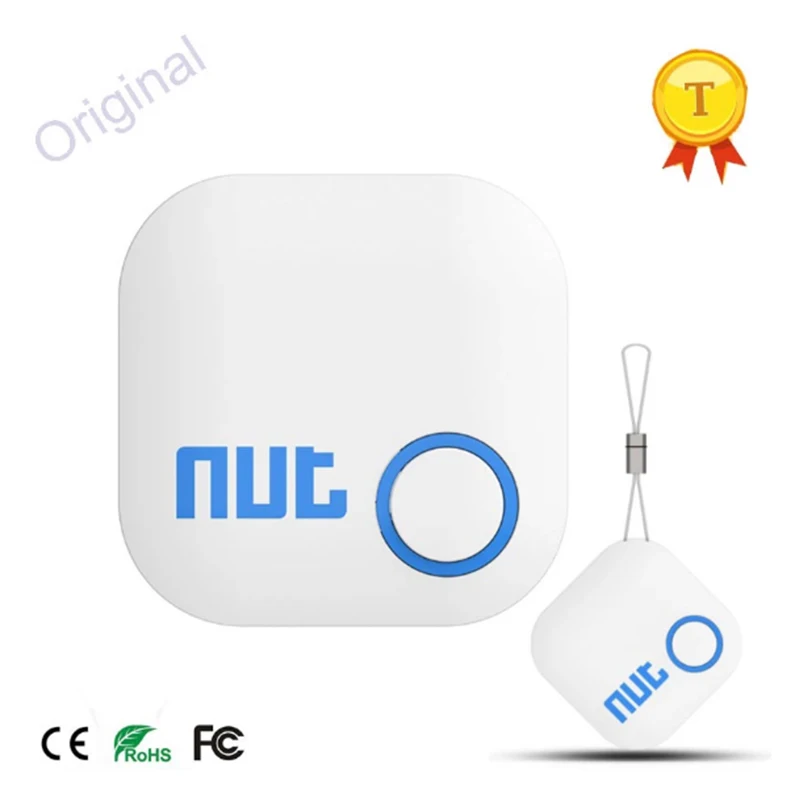 White Nut 2 Smart Mini Tag Bluetooth Tracker Child Pet Key Finder Alarm Keychain GPS Locator Bluetooth Anti-Loss Tracker Nut2