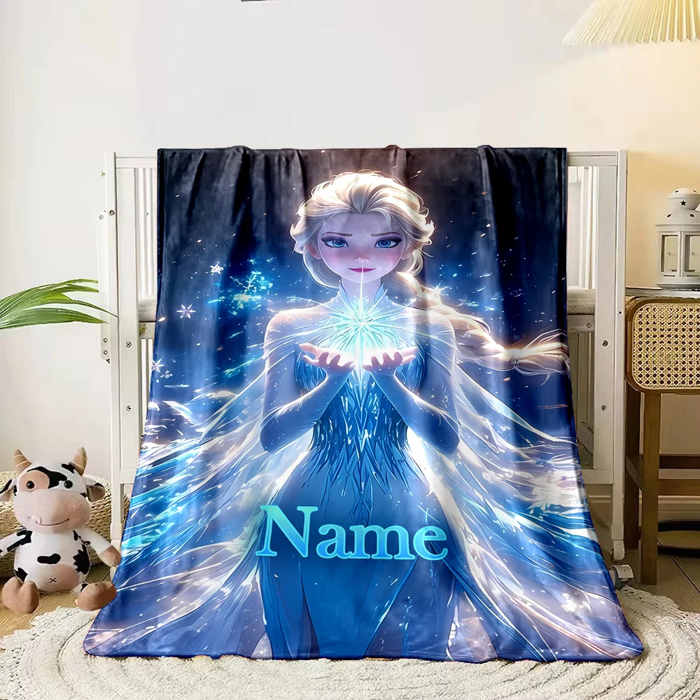Couverture Polaire Elsa La Reine des Neiges Personnalisable