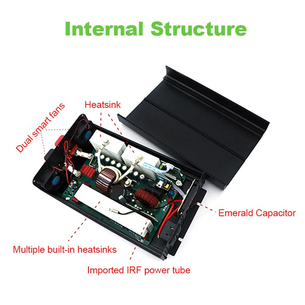 Pure Sine Wave Inverter 12V/24V To AC 220V 110V 3500W 5000W 7000W 10000W Voltage Transformer Power Converter Solar Inverter