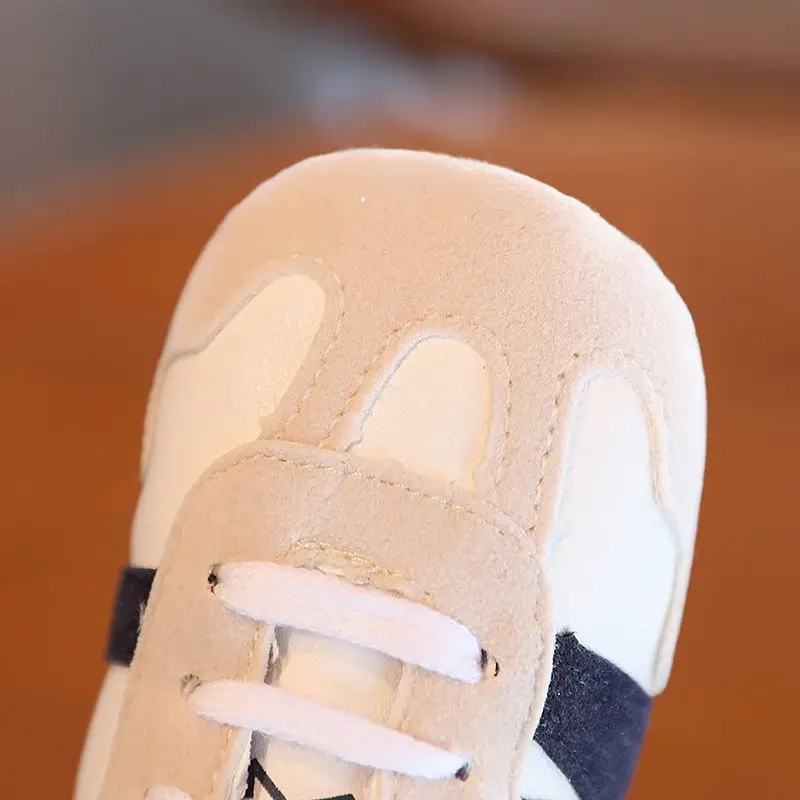 Newborn Baby Classic Sneakers Letters Splicing Baby Casual Shoe Anti-slip Hundred Walking Baby Boys Girls Baby Shoes 0-18 Months 3