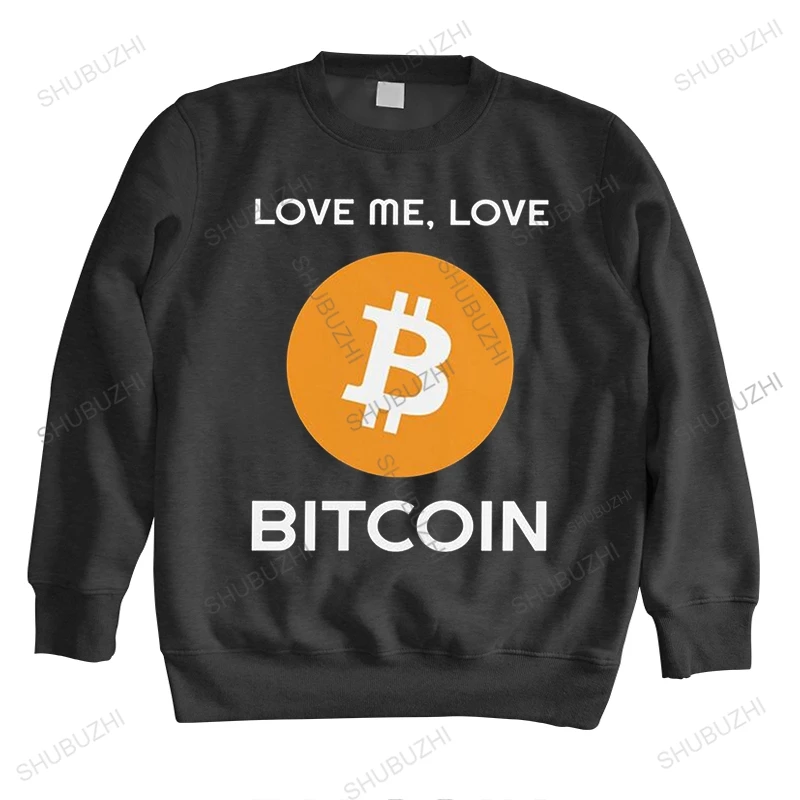 

Мужская классическая толстовка Love Me Love, Биткойн, с принтом BTC, криптовалюты