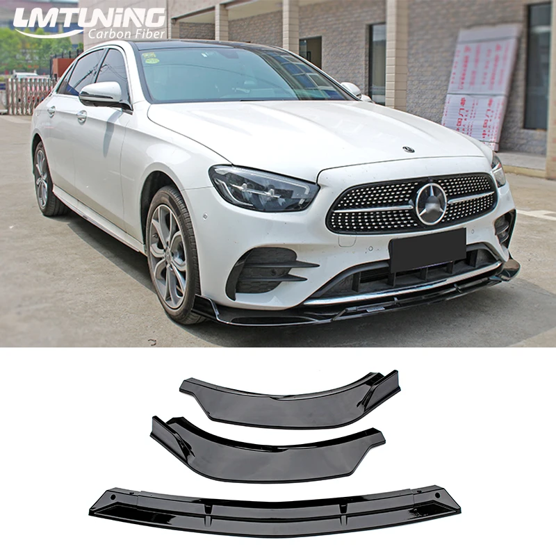 

W213Car Front Bumper Splitter Lip Spoiler Diffuser Cover Trim For21+Mercedes for Benz E-Class Accessories decoration accessories