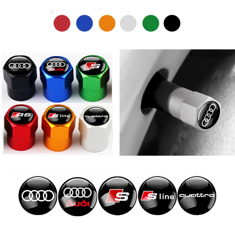 Premium Car Wheel Tire Valve Stem Caps - Stylish Exterior Accessories