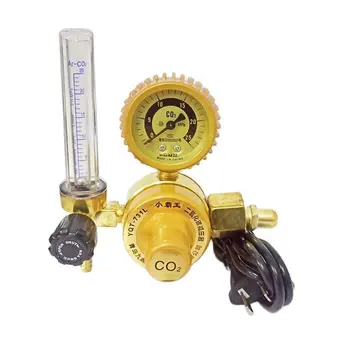 전기 가열 이산화탄소 측정기 압력 감속기, CO2 압력 조절기 밸브, 유량계 게이지, 36V, 110V, 220V