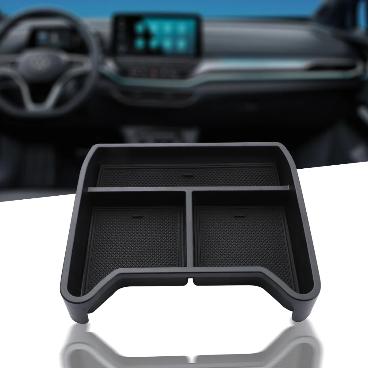Car Center Console Armrest Storage Box Trims Tray for Volkswagen VW ID.4 ID4 ID 4 CROZZ Interior Organizer