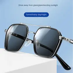 Fishing Polarized Sunglasses Men Women Driving Fishing Retro Sun Glasses Brand Designer Male Metal Sunglasses For Man