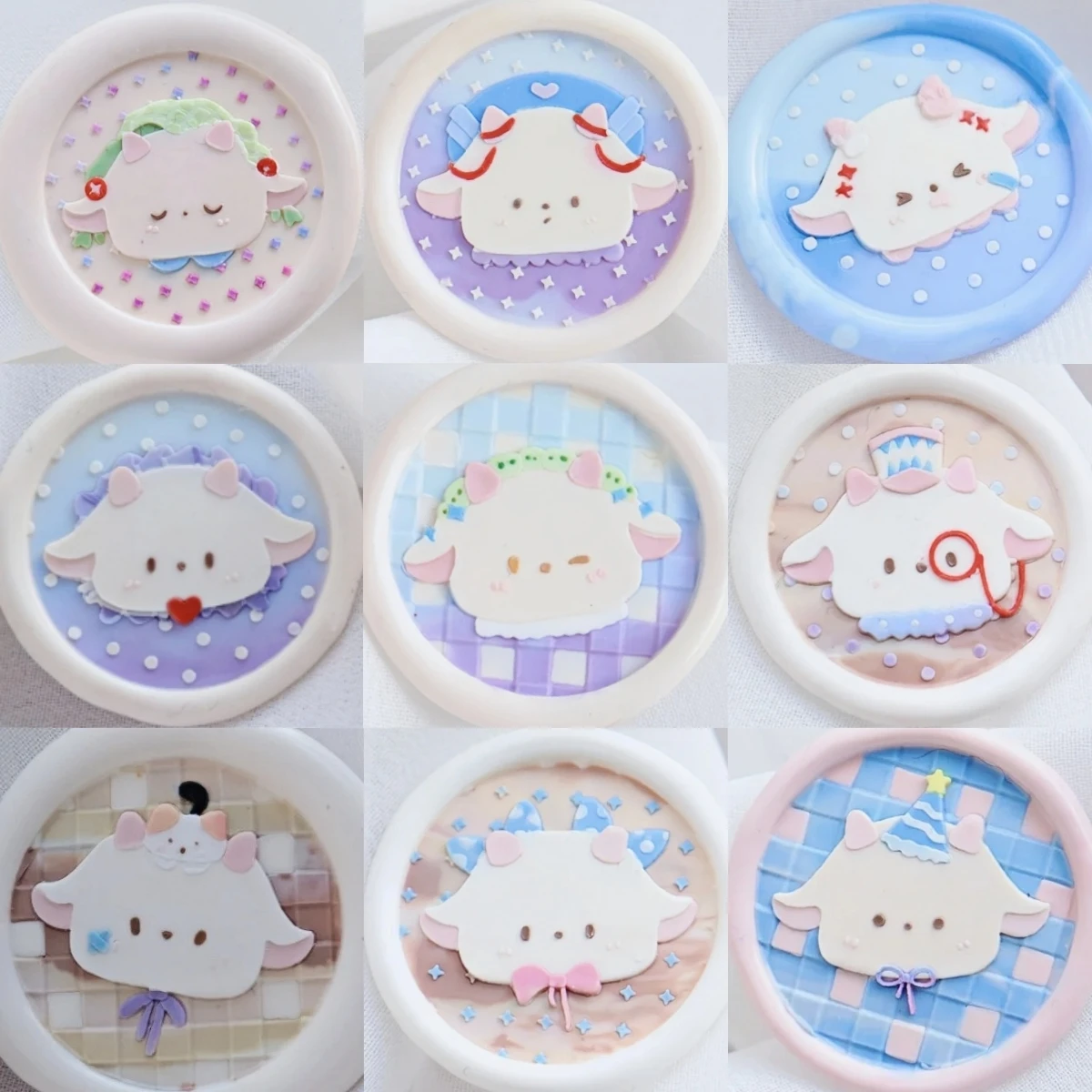 Cute  Knot Rose Floyd eep Head Copper Stamp Fire Seal Wax Stamp Children's Stamp Invitation Seal Emed Design