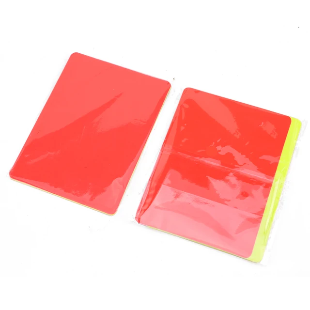 2PCS 4PCS 6PCS  Soccer Referee Red Yellow Cards Football Match RefereeReferee Tool Warning and Ejection Cards 3