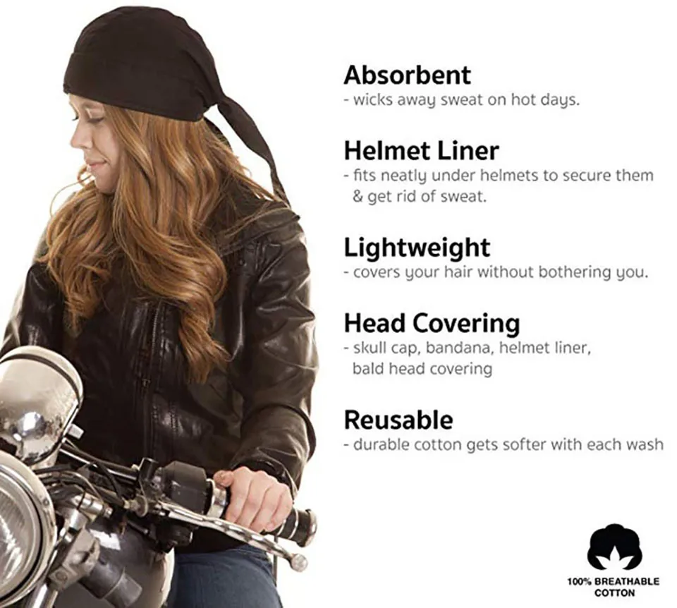 Description Picture 4 of itemLOOGDEEL Cycling Headscarf Quick-dry Sun-Protective Hat Head Scarf for Cycling Sport Bandana Bicycle Headband Sweat-wicking Cap