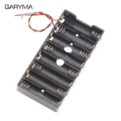 Multi - Slot AA Battery Storage Case with DIY Leads - Black (AA 8Slot 12V)