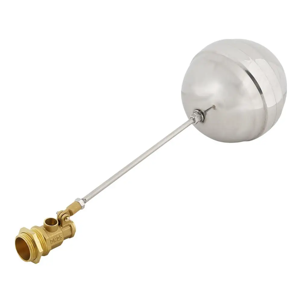 Water Valve DN25 Float Ball G1 Brass Male Thread Float Ball Sensor Stainless Steel Valve