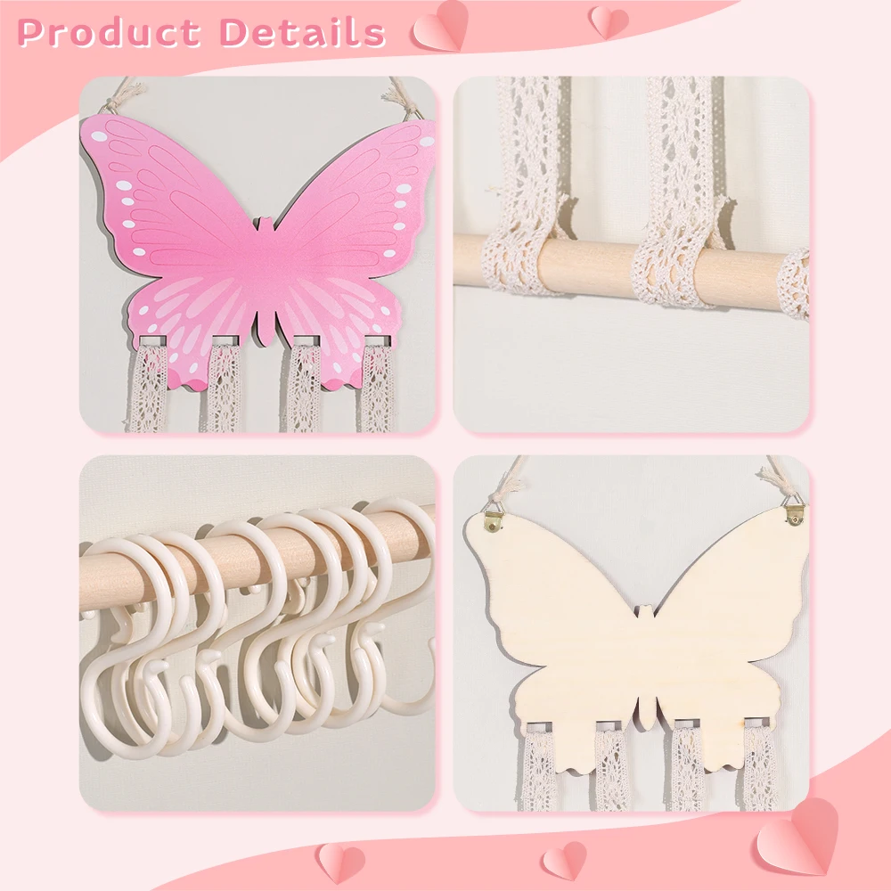 Rainbow Braided Rope Wall Hanging Organizer Hair Clips Storage Holder For  Girl Bedroom Bathroom Decor Wall Ornaments Accessories - AliExpress, image size:1000x1000