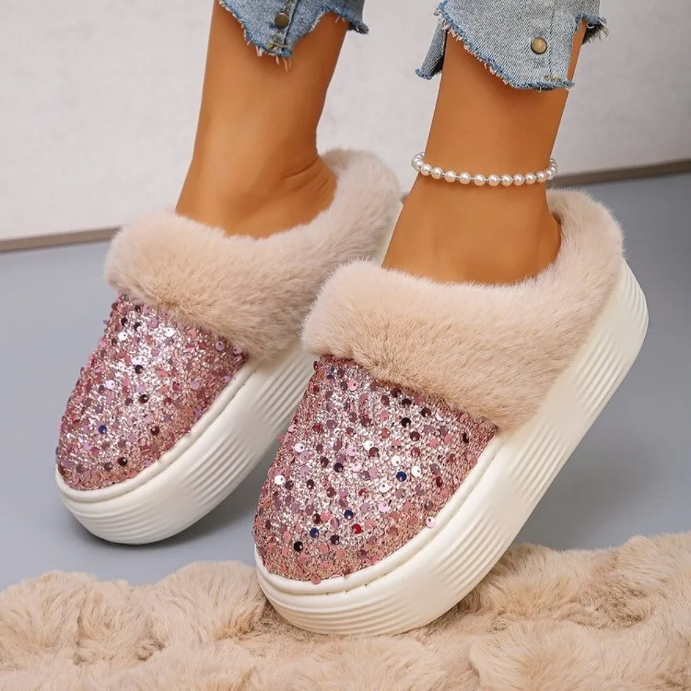 2025 Women Casual Slip on Platform Slippers Lightweight Walking Shoes Women Comfort Thick Sole Non Slip Slippers Slides Women