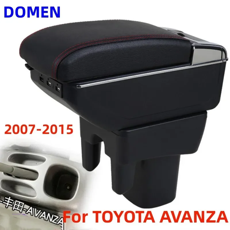 

For TOYOTA AVANZA armrest box Original dedicated central armrest box modification accessories Dual Layer USB Charging 2007-2015
