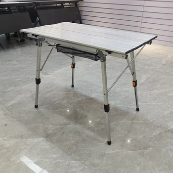 접이식 캠핑 테이블, 야외 바비큐 배낭 여행, 알루미늄 합금 책상 가구, 컴퓨터 침대, 휴대용 내구성 바베큐 경량