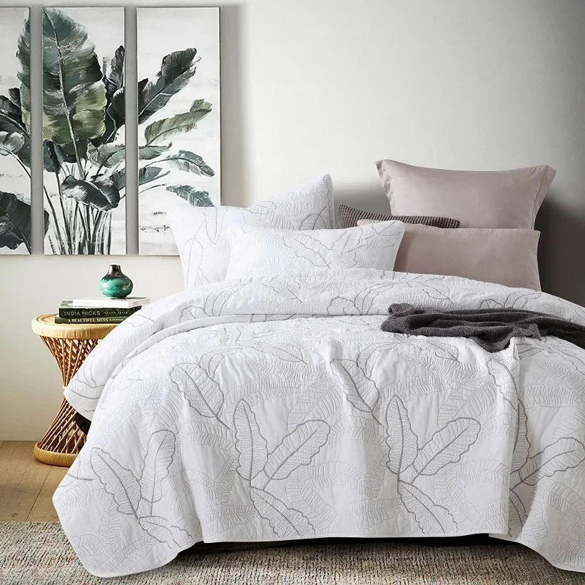 3pcs cotton Bedspread on the bed Embroidered cover Couple bed quilt blanket nordic bedspreads and coverlets Mattress topper