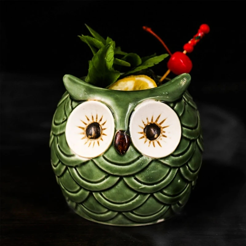 Ceramic Drinking Cup Ceramic Cup Ceramic Mug Beer Mug Tiki Mug Hawaiian Cocktail Cups Creative Ceramic Funny Cup Tiki Mugs Beer Beverage Mug Wine Bar Tools Gift for Friends