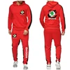 NEW Men Spring Autumn Stylish SKODA Logo Solid Color Sweatshirt Set Casual Long-sleeved Hoodies Pants Polar Two Piece Suit 3