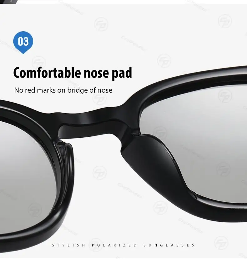 2026 Neues Markendesign Unisex-Sonnenbrille Polarisierte Photochrome Brille für Herren Modische Blendschutz-Reisebrille zonnebril dames – Detail 10