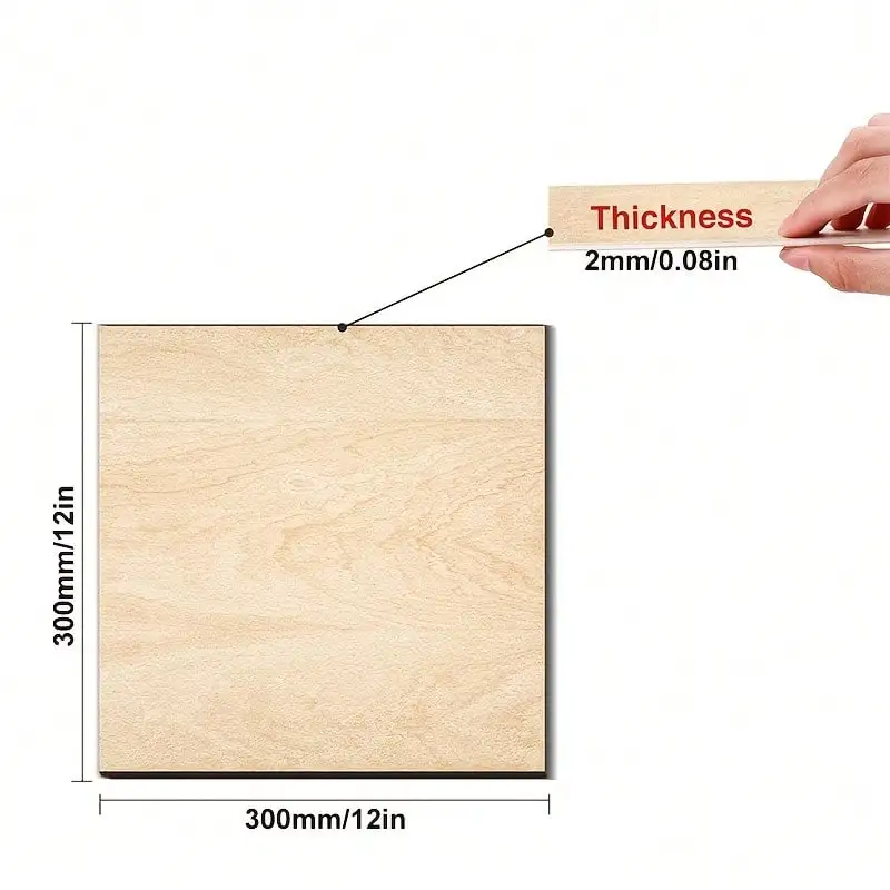 Unfinished Basswood Craft Sheets 2
