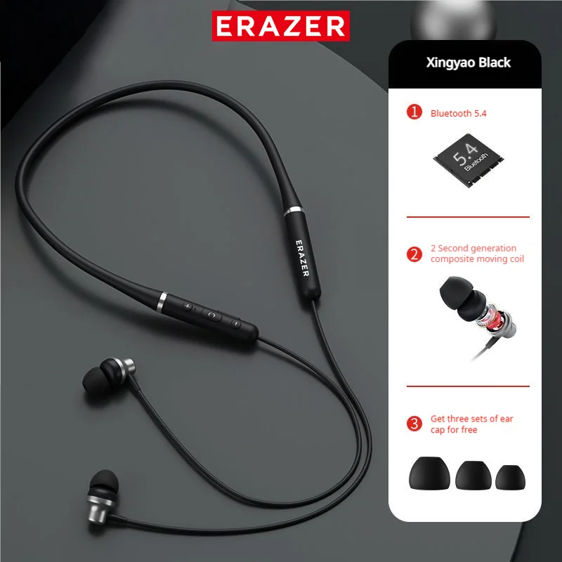ERAZER XE05MAX Bluetooth Earphones 5.4 Earbuds Sport Earphone Comfortable Neckband Sports Headphones For Noise Reduction 3