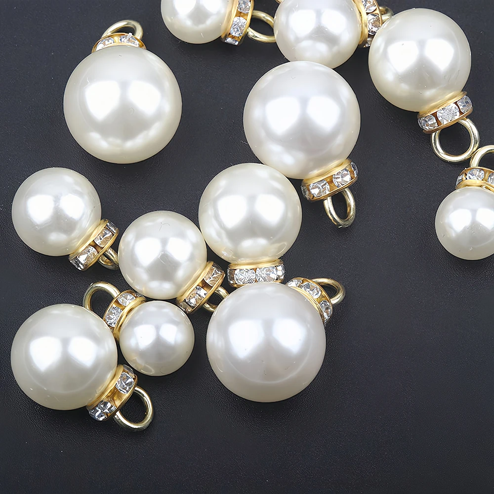 50 Perline Finte Con Strass 10 Mm Multicolore – Accessori Fai Da Te Per Gioielli, Abiti E Capelli