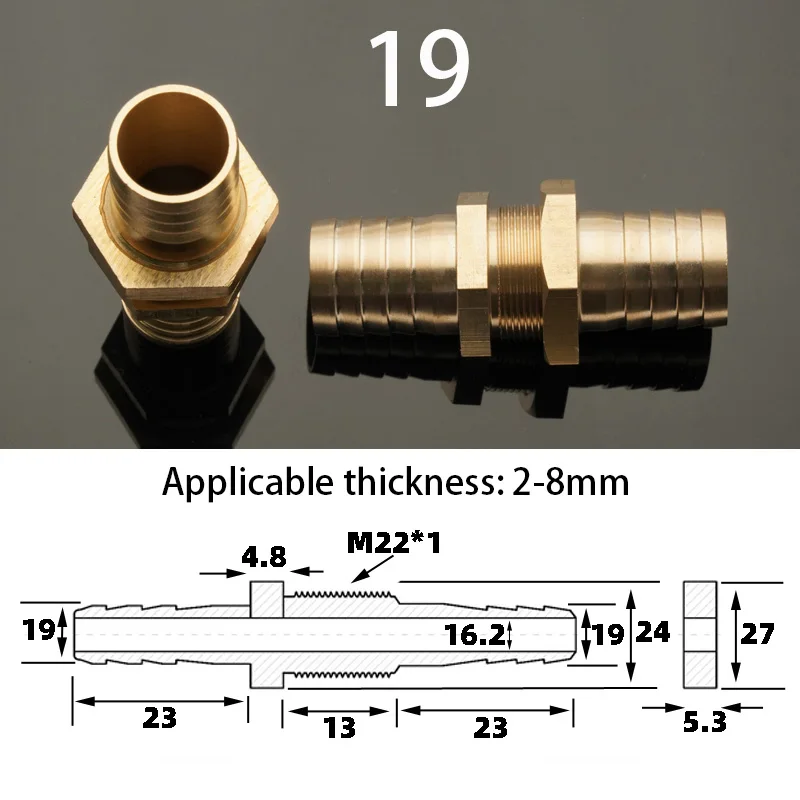 Raccordo Per Tubo Con Connettore In Ottone 4mm 6mm 8mm 10mm 12mm - Foto 7