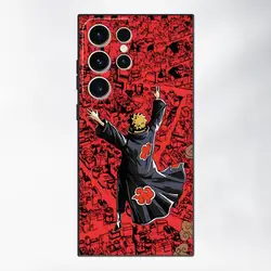 Black Soft Phone Cover Case with Anime Cool Pain Akatsuki Design - Galaxy S20 FE (Mix01)