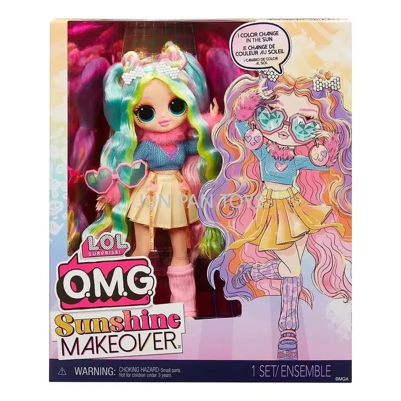 Original LOL Surprise OMG Sunshine Makeover Fashion Doll with Color-Changing Hair by Sun - Kids Gift Teen Fashion Toy Collection - Image 17