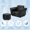 Kids Armchair Sofa with Ottoman Comfortable Toddler Furniture Space Saving Indoor Chair Perfect Gift Birthdays 6
